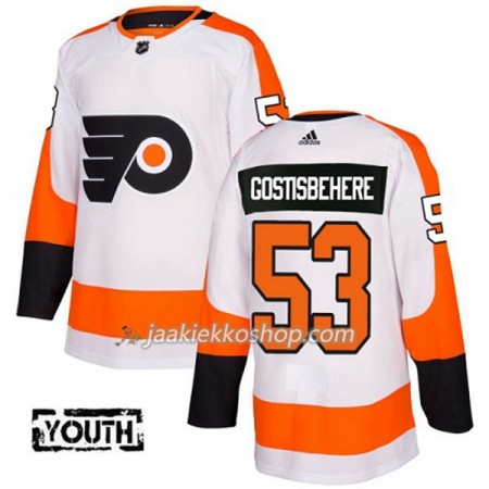Lapsille NHL Philadelphia Flyers Pelipaita Shayne Gostisbehere 53 Adidas 2017-2018 Valkoinen Authentic